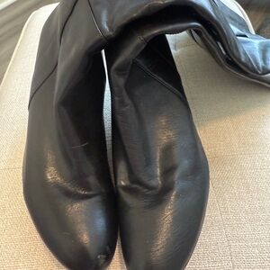 Nine West Black Tall Wedge Boots